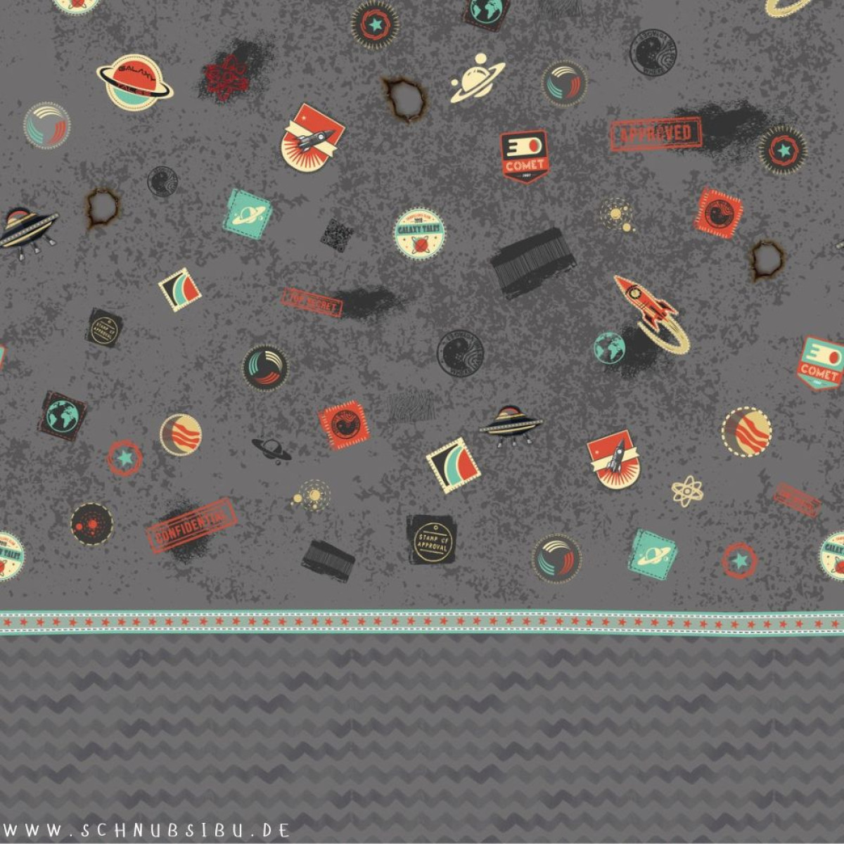 Softshell - Galaxy Patches by Bienvenido Colorido - grau